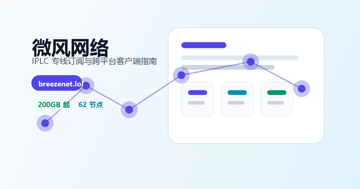 微风网络跨平台控制台与全球节点视觉图